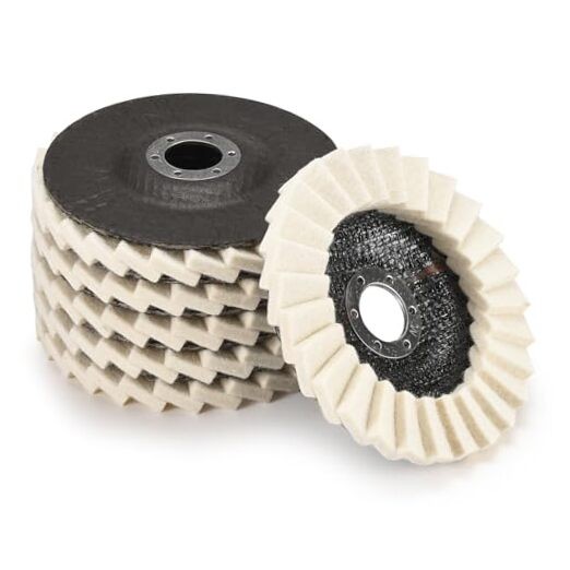 Wool Flap Buffing Wheel Pad Wool Polishing Wheel Felt Polishing Flap Discs 5
