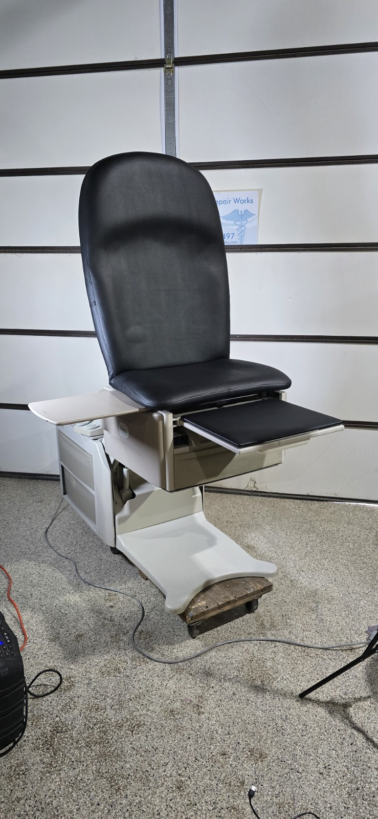 Brewer 6501 Access High-Low Power Back Exam Table New Black Upholstery