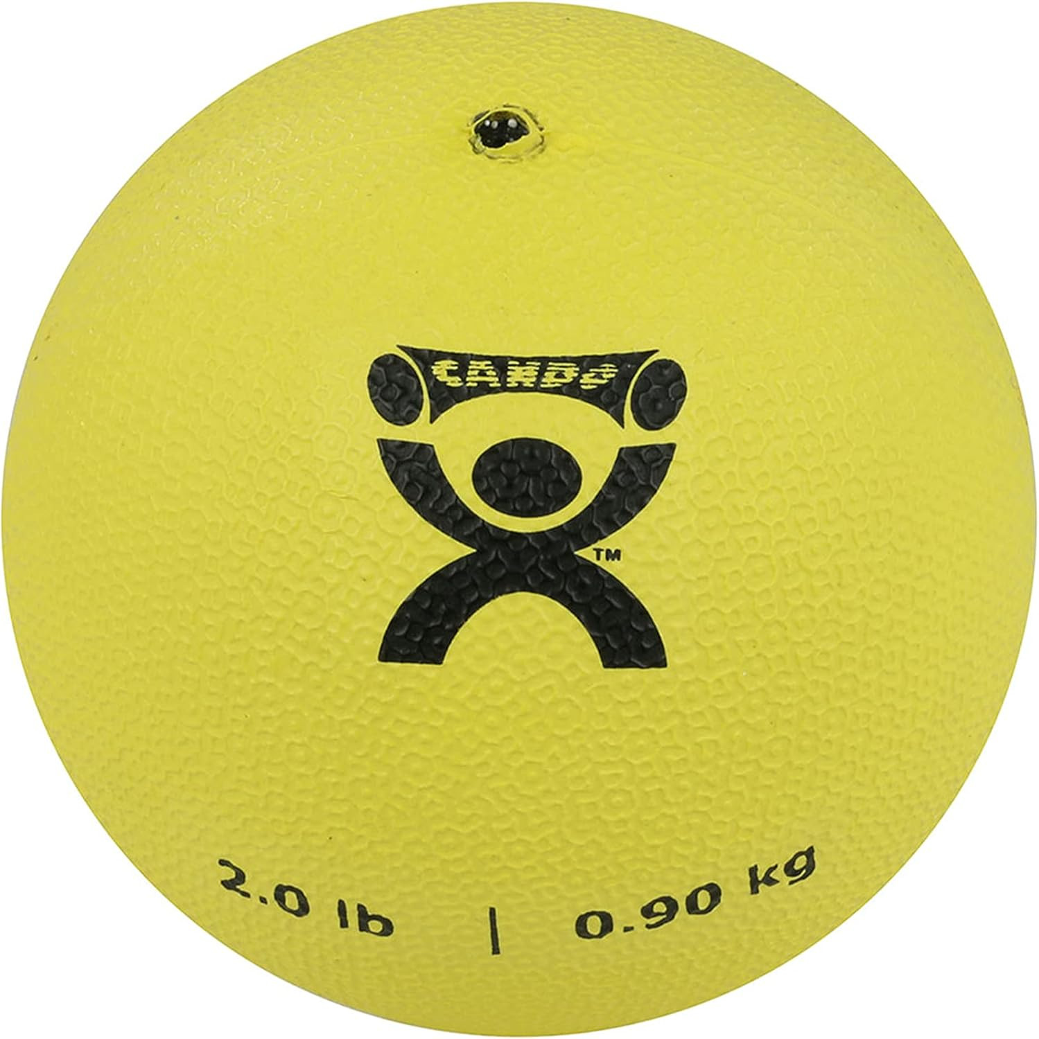 Soft Medicine Ball 5" Diameter 2Lb Yellow Exercise Ball for Physical Therapy and