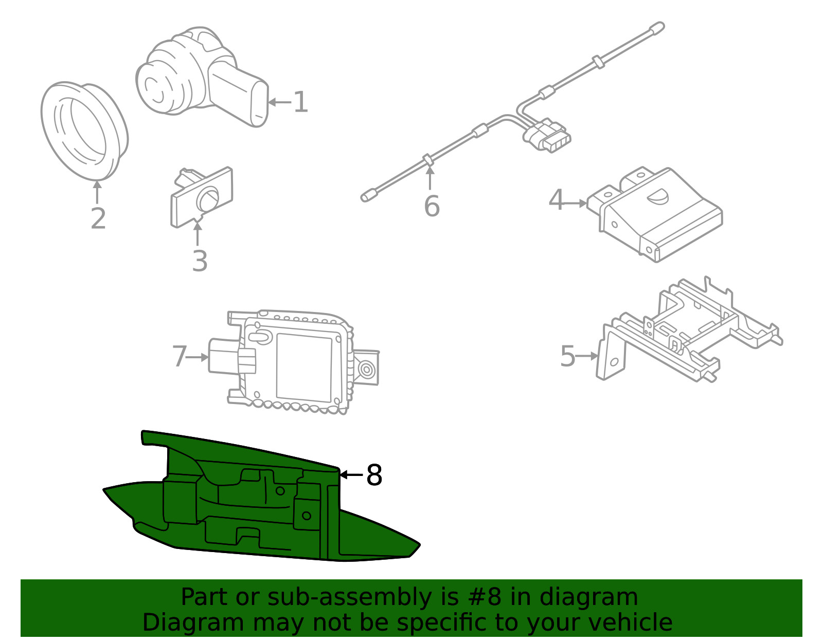 Genuine Audi Mount Bracket 8Y0-907-694-A