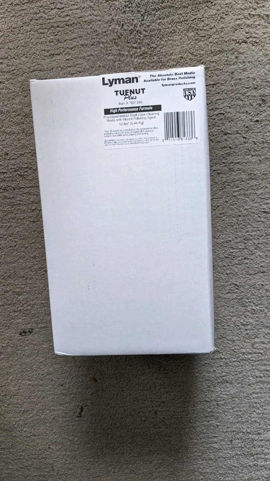 LYMAN WALNUT SHELL CASE CLEANING MEDIA--12 LBS.--NEW