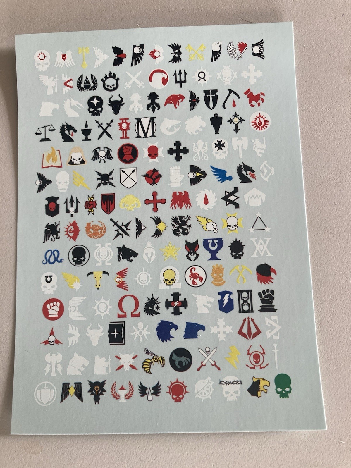 A6 - Xenos Hunters Heavy Terminators Chapter Mix Transfer Sheet