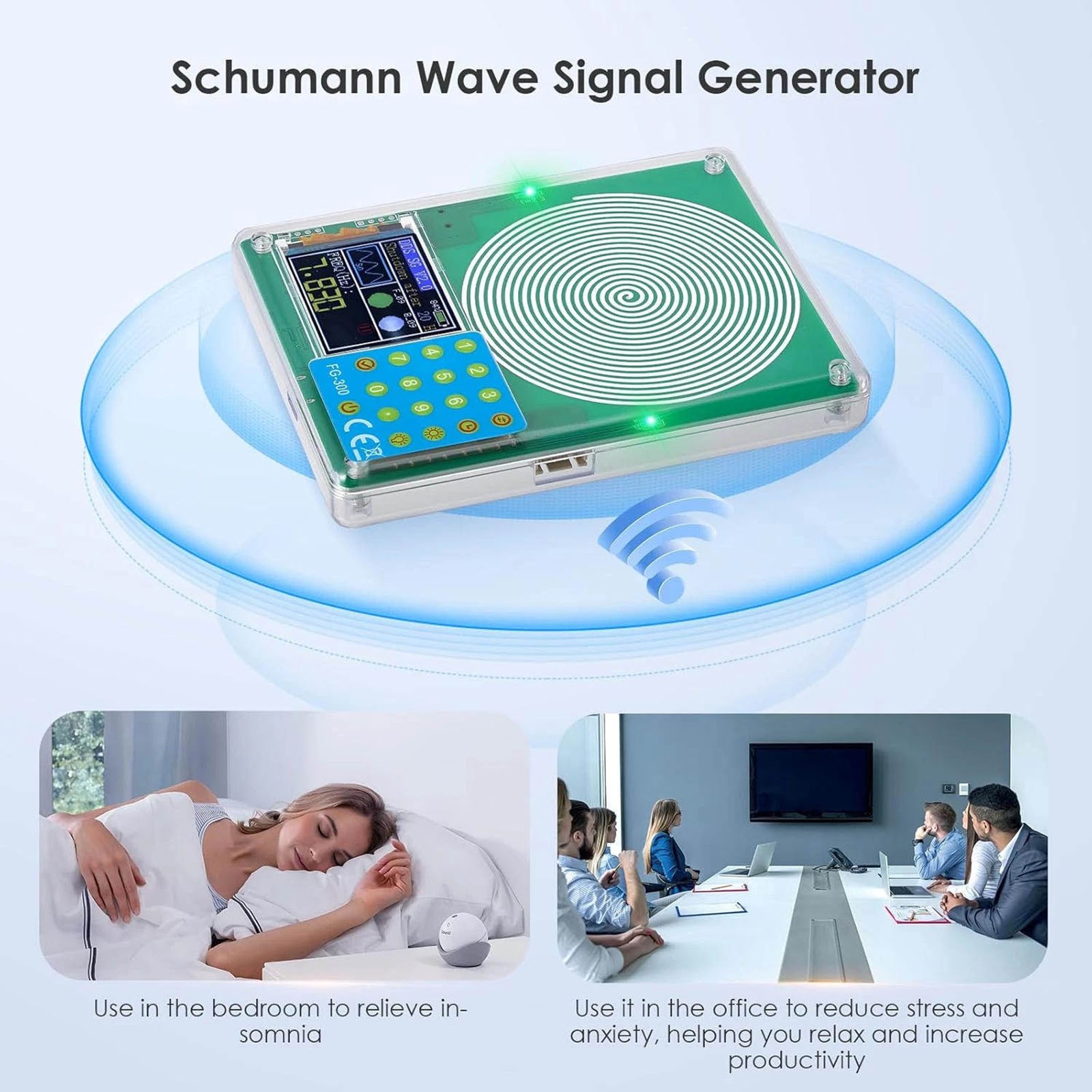 7.83Hz Frequency Generator with Programmable Modulation and Waveform Selection
