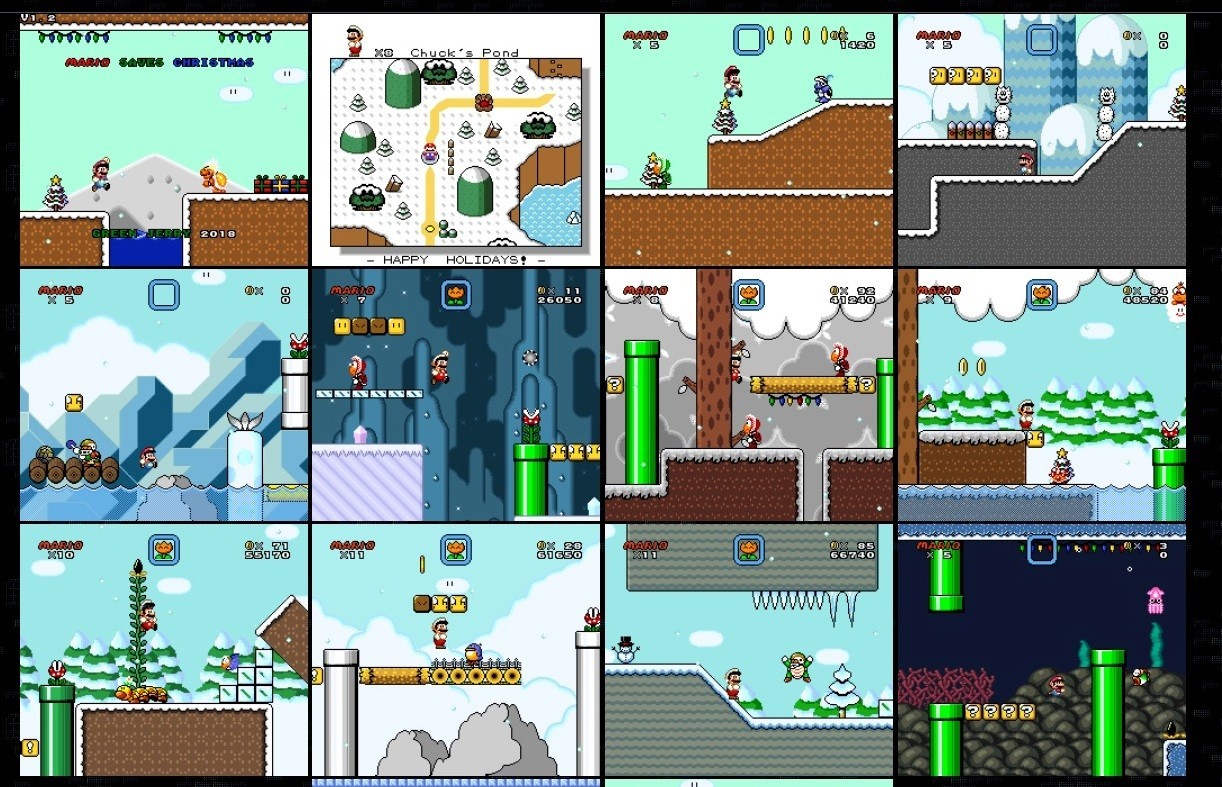 Mario Saves Christmas SNES US Console Version