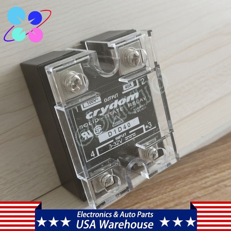 2PCS Solid State Relay For Crydom D1D40 Module Supply 3-32V 40A US Stock
