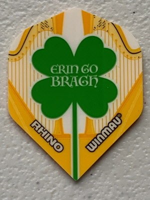 Winmau Rhino Erin Go Brahn Clover Standard Dart Flights
