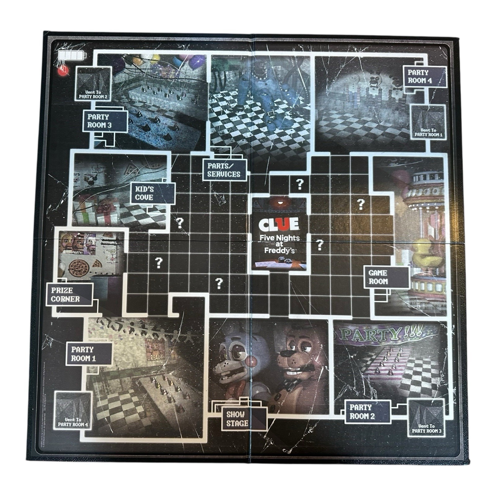 2018 Five Nights At Freddy’s CLUE Replacement Game Board USAopoly