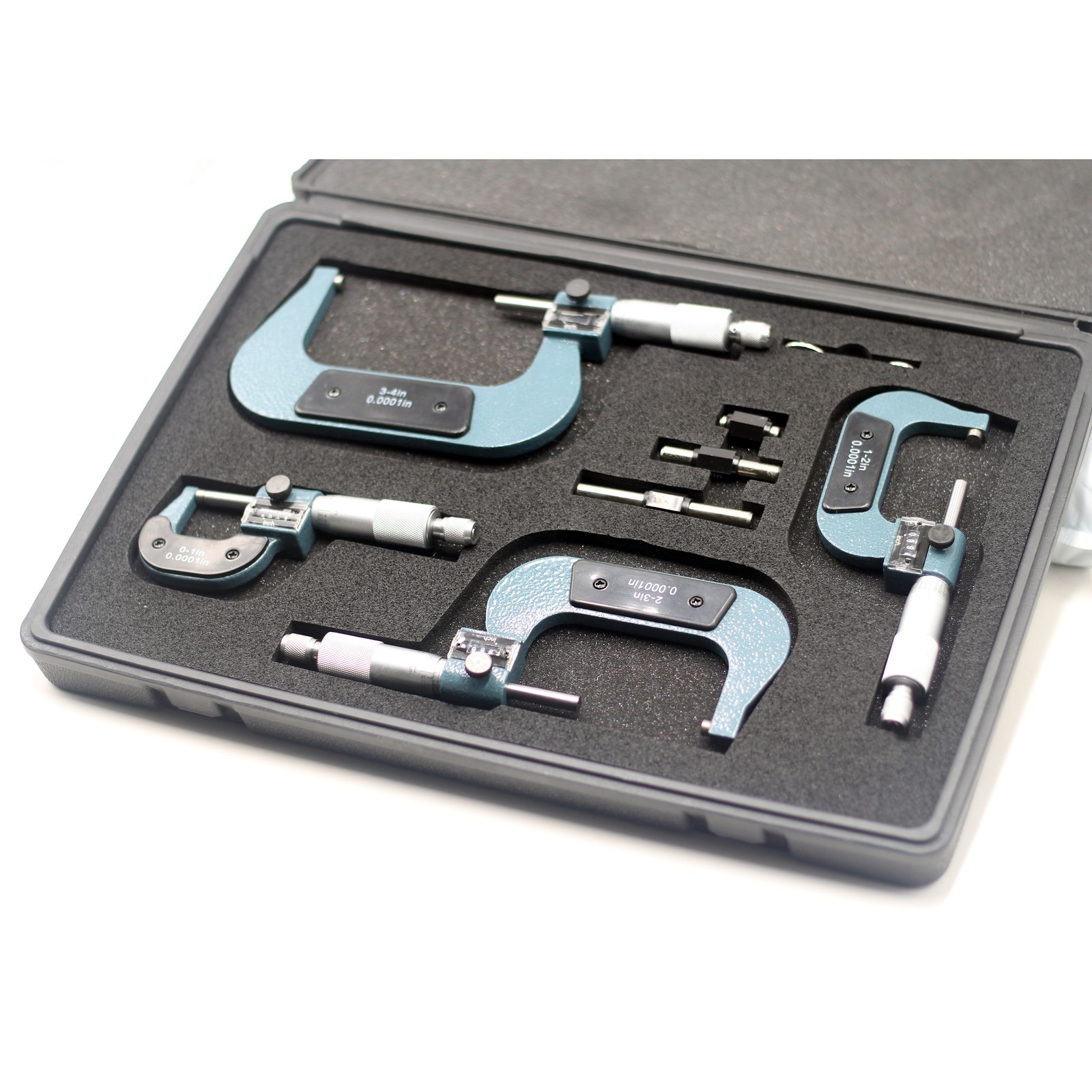HFS(R) 0-4" Mechanical Digit Outside Micrometer Set 4 PCS