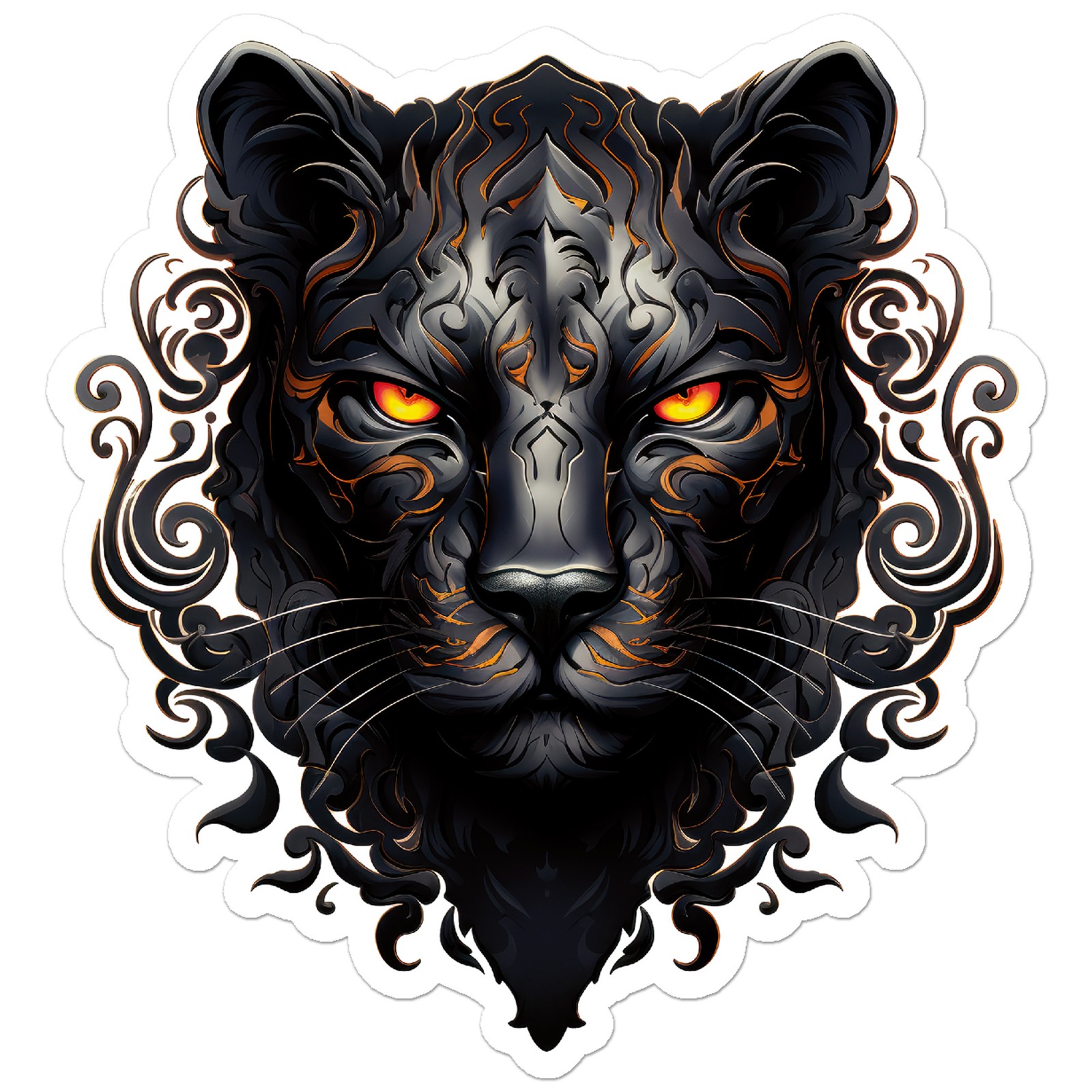 Cool Black Panther Cat - Vinyl Decal Sticker - Car Window Laptop - ebn11216