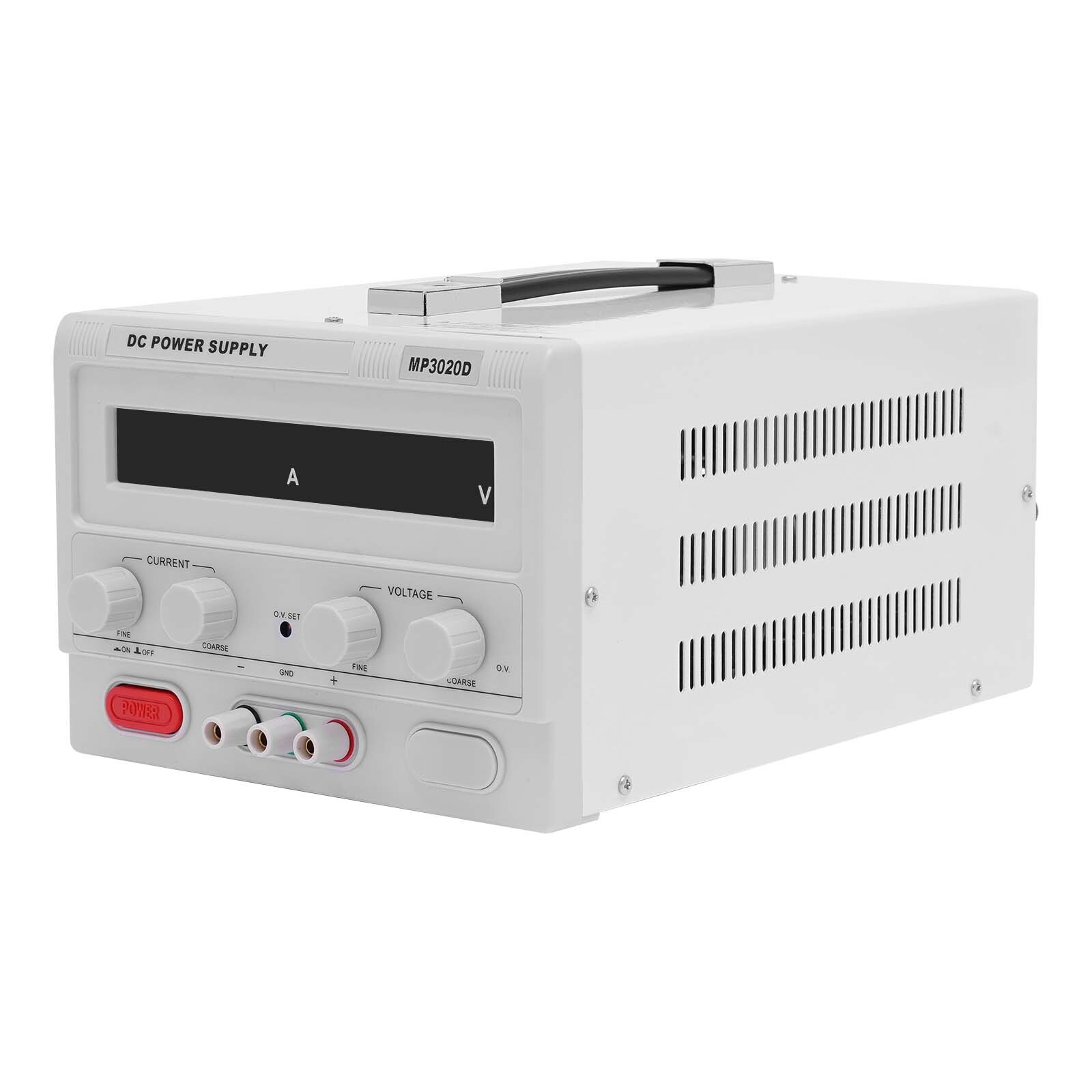 MP3020D 30V 20A DC Power Supply Variable Adjustable High Precision Digital Cord