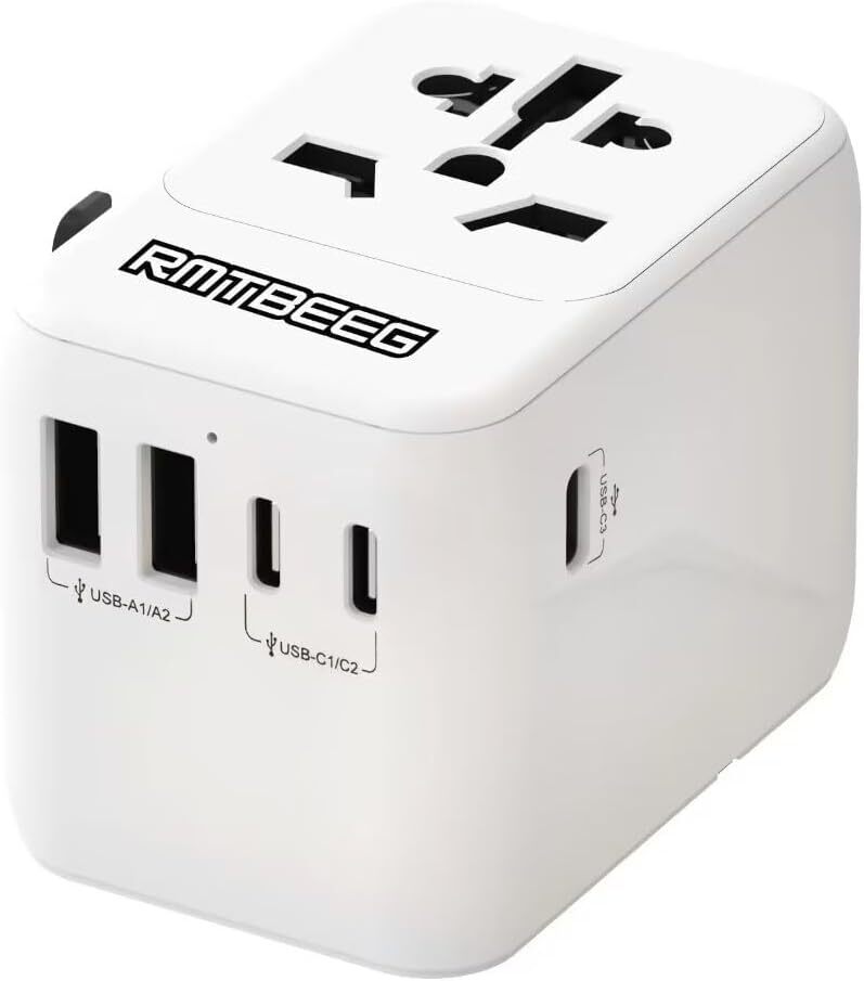Universal Travel Adapter, Worldwide International Plug 5.6A...