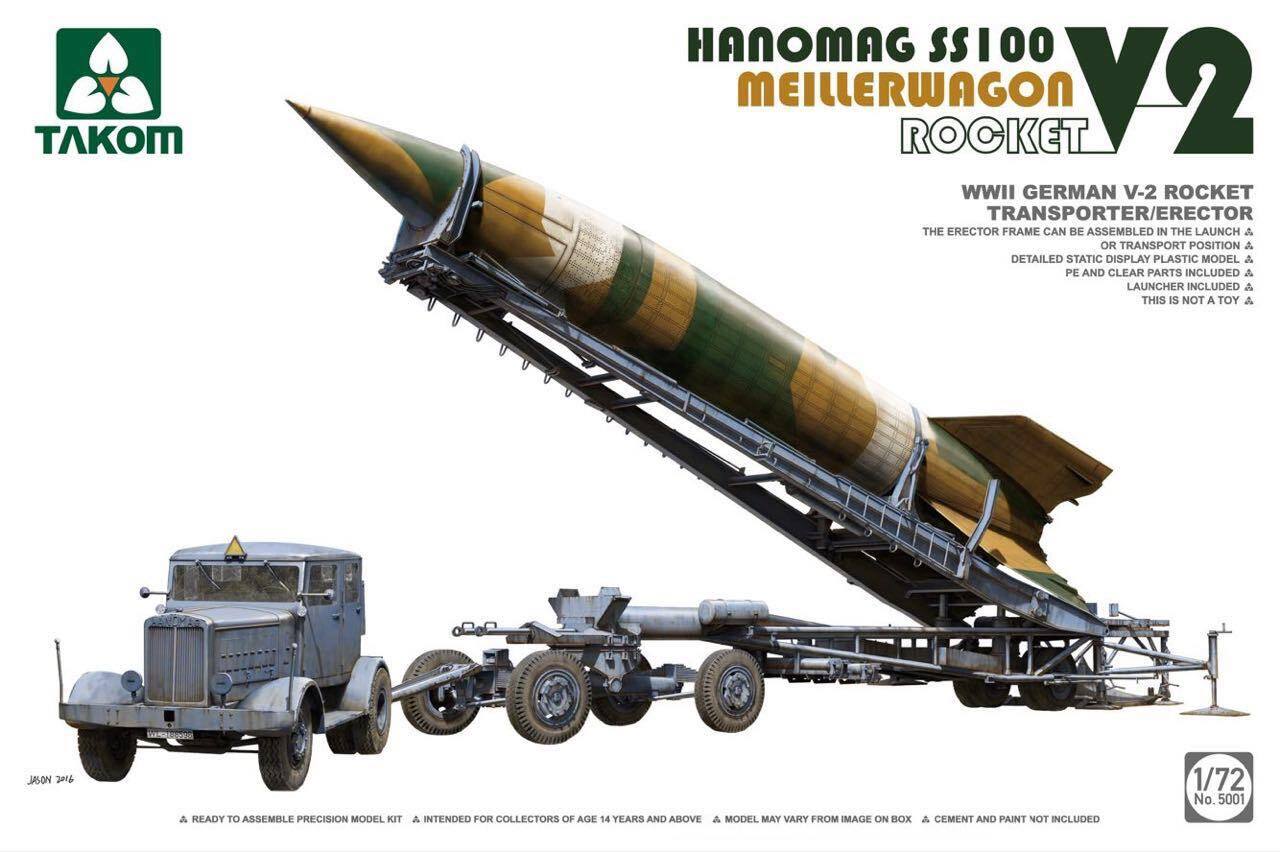 Takom Models 1/72 Hanomag 100 with Meillerwagen & V-2 Rocket