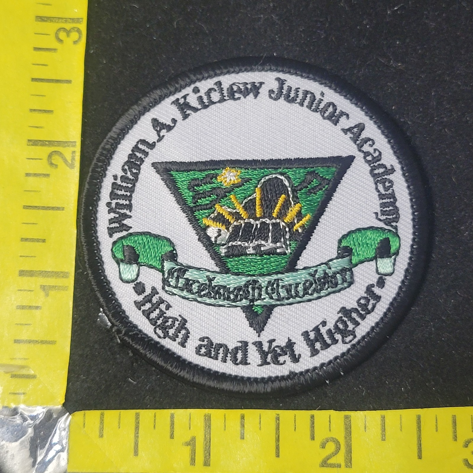 William A Kirlew Junior Academy F L Embroidered Jacket Patch Unused