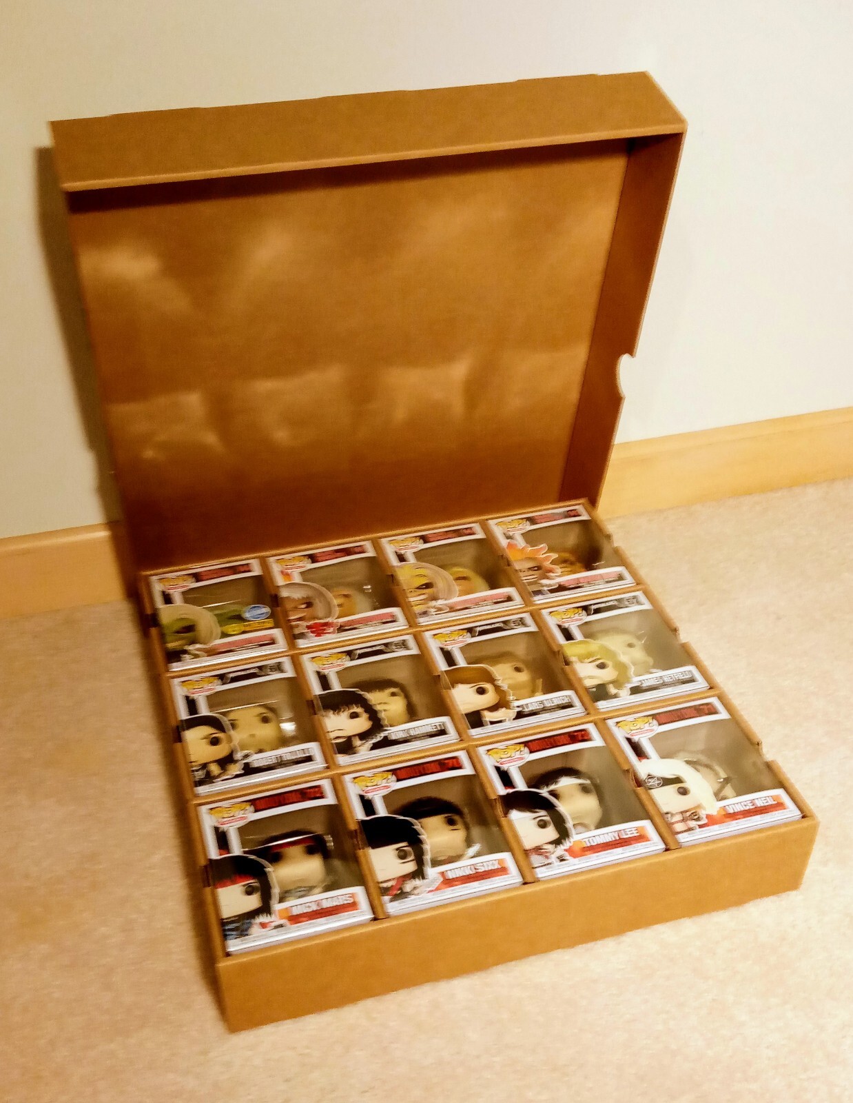 Funko Pop storage case with LID by Mk Kubbies! 4-Pack.