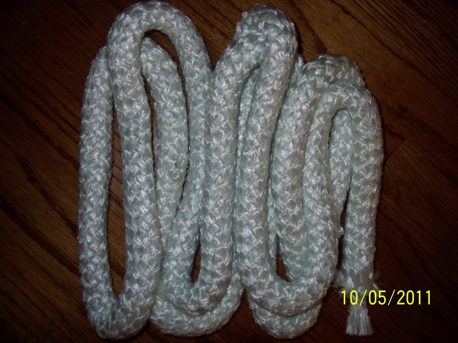 White Fiberglass 7/8" Dia. Gasket Door Seal Rope Pellet Stove Outdoor Boiler