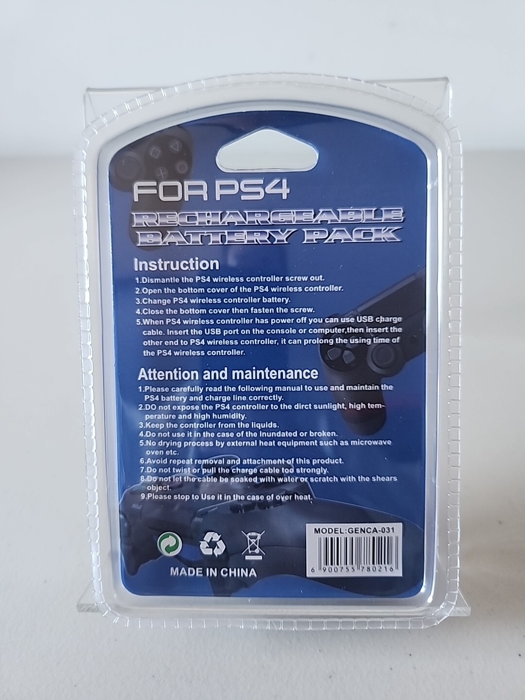 PlayStation 4 - PS4 - Controller Rechargeable Battery Pack - 2000maH - Brand New