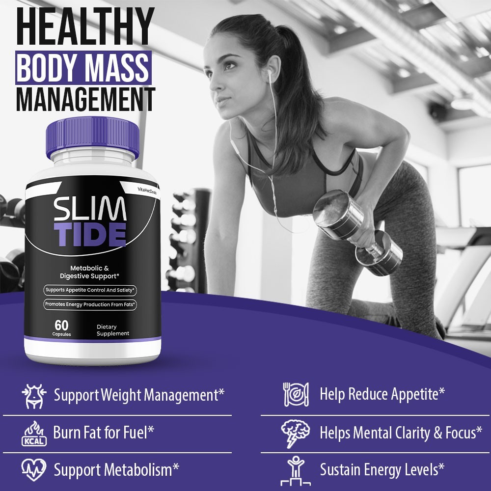 Slim Tide Capsules, Max Strength, SlimTide Natural Supplement (2 Pack)