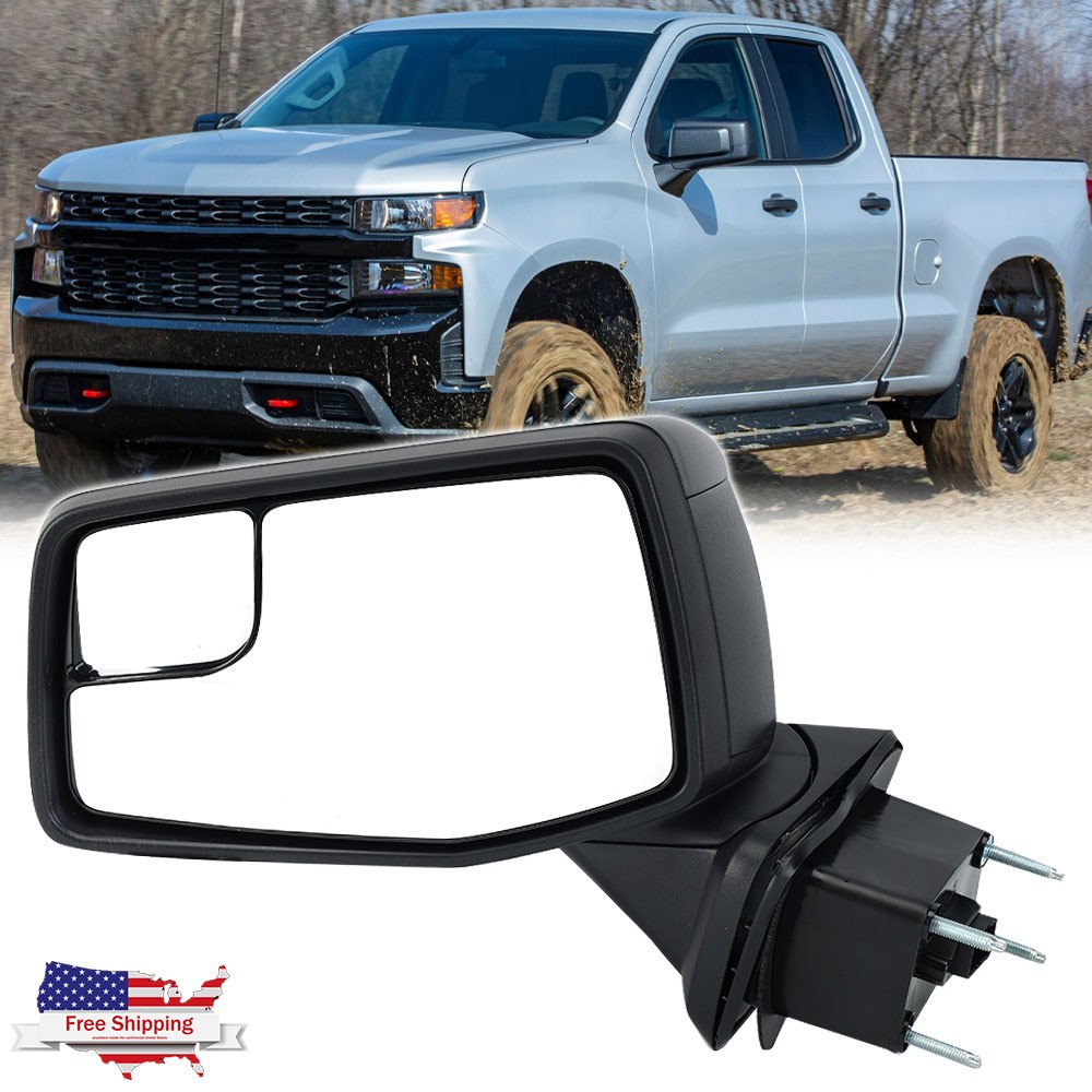 Power Heat Driver Side Door Mirror For 2019-2023 Chevrolet Silverado/GMC Sierra