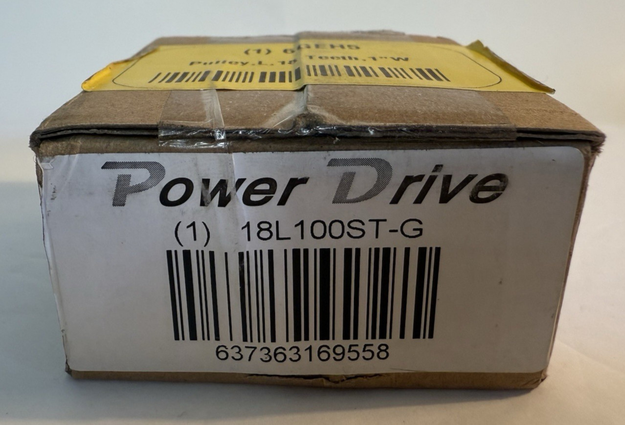 Power Drive 18L 100ST-G Pully L 18 Teeth 1" W 6GEH5 - NEW In Box