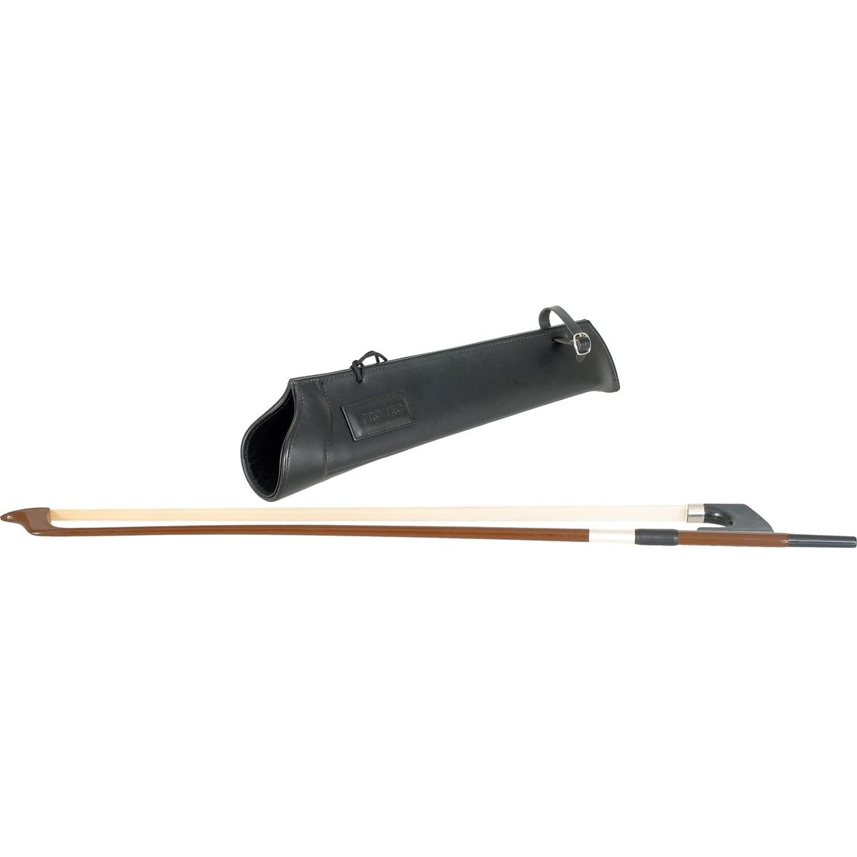 Protec L224 LEATHER BOW QUIVER w/ Adjustable Strap for Bass Bows - Full-Grain