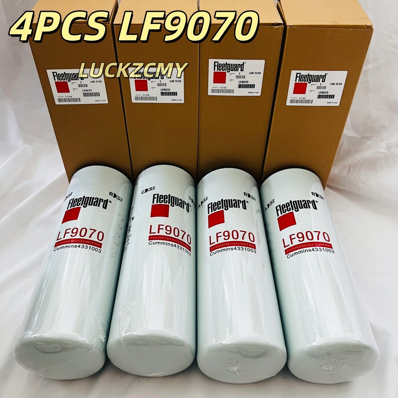 4PCS Fleetguard LF9070 Lube Filter Spin-On Cummins 2882673 NEW