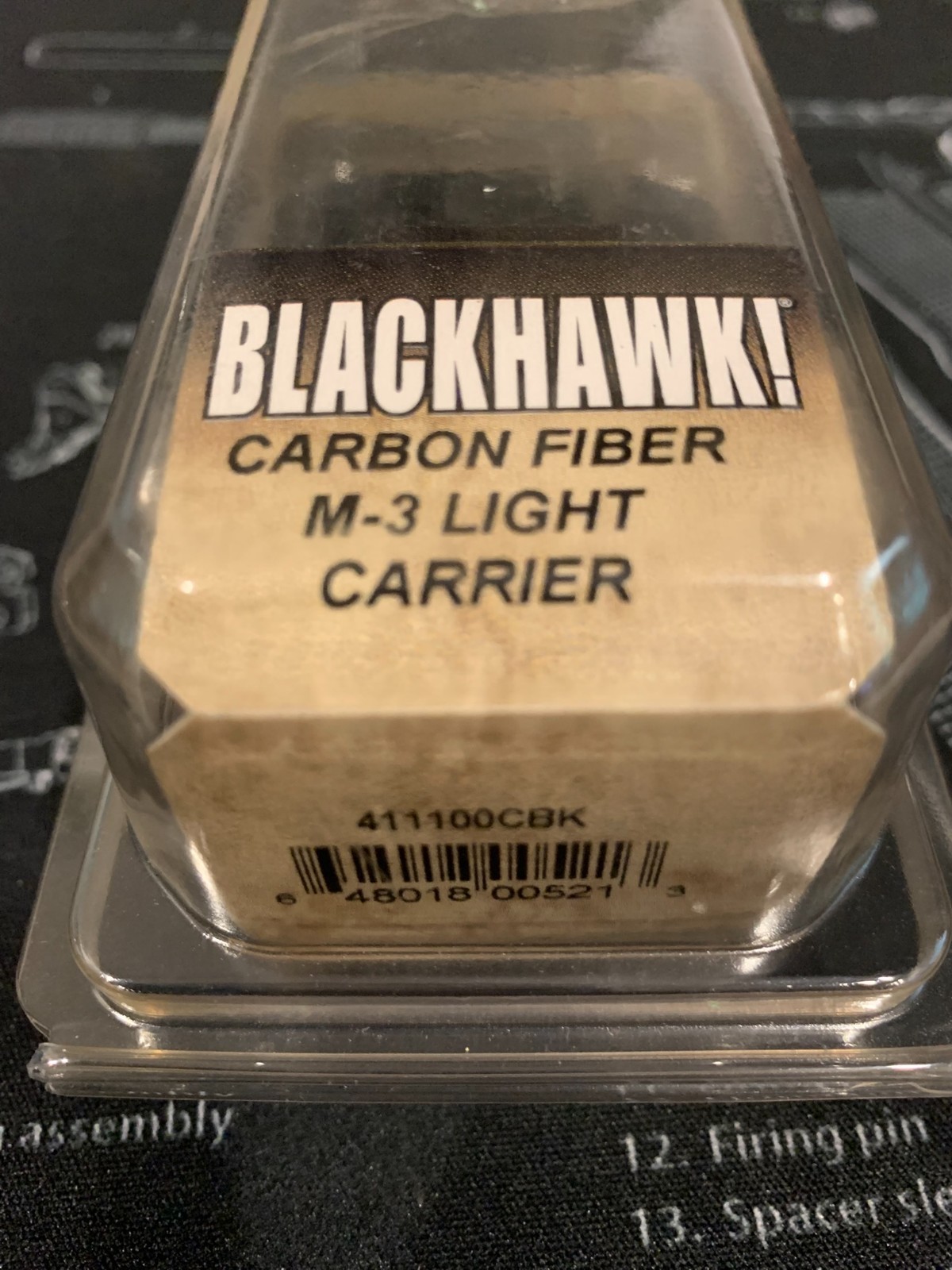 BlackHawk! M-3 Picatinny Light Carrier Black - 411100CBK