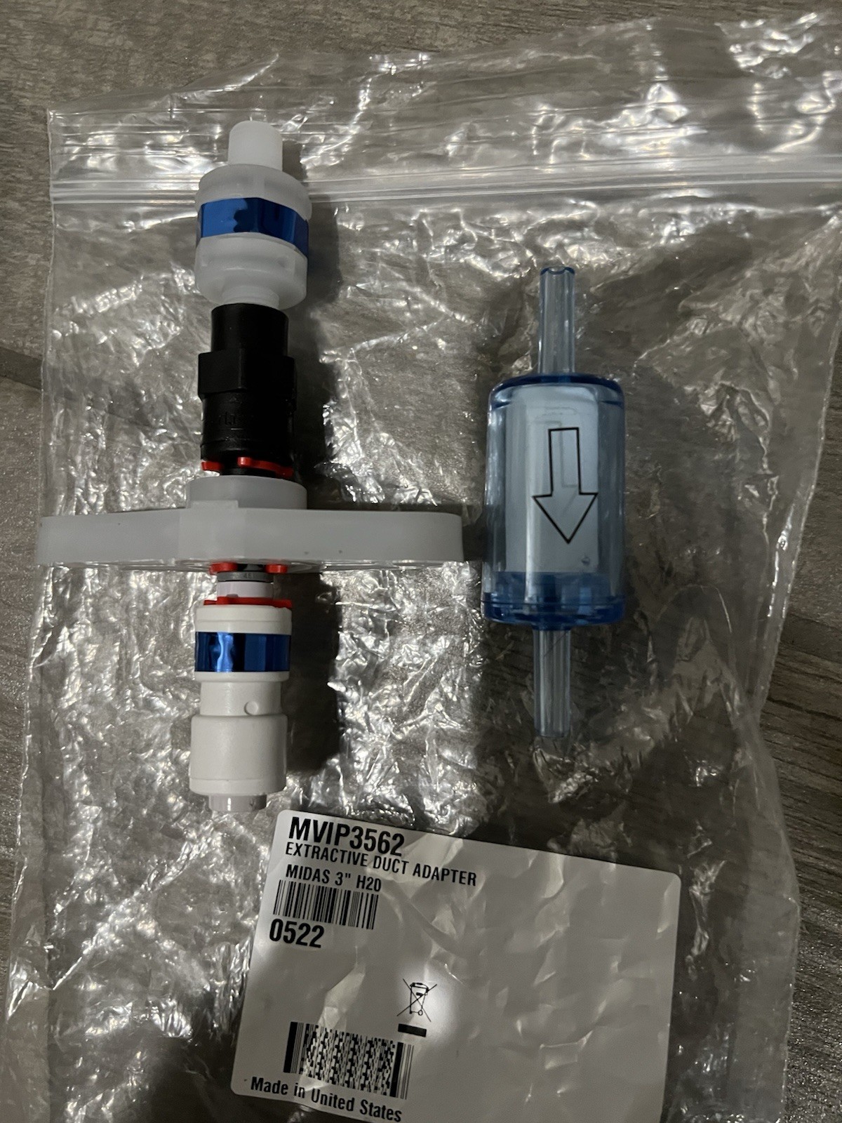 Honeywell Extractive Duct Adapter MVIP3562 Midas 3" H20