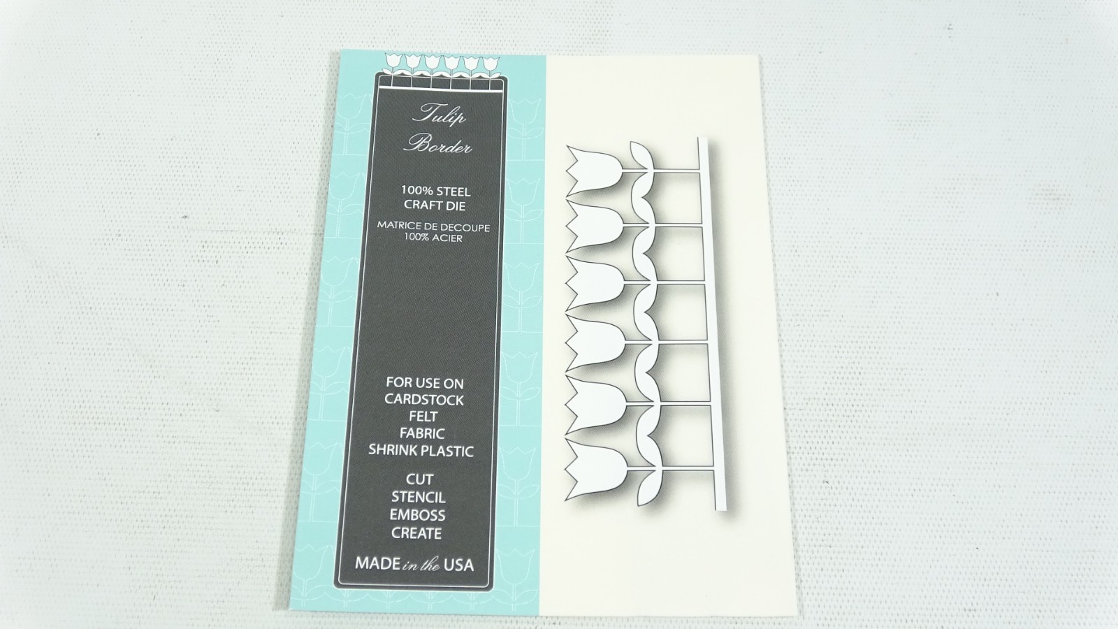 2014 Memory Box Craft Steel Die Tulip Border 98853