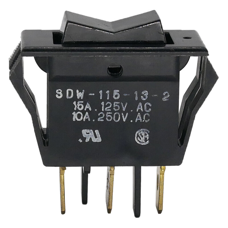 1PC SHINDEN SDW-115-13-2 3pin 3gear 10A250VAC Rocker Switch Double Reset Switch