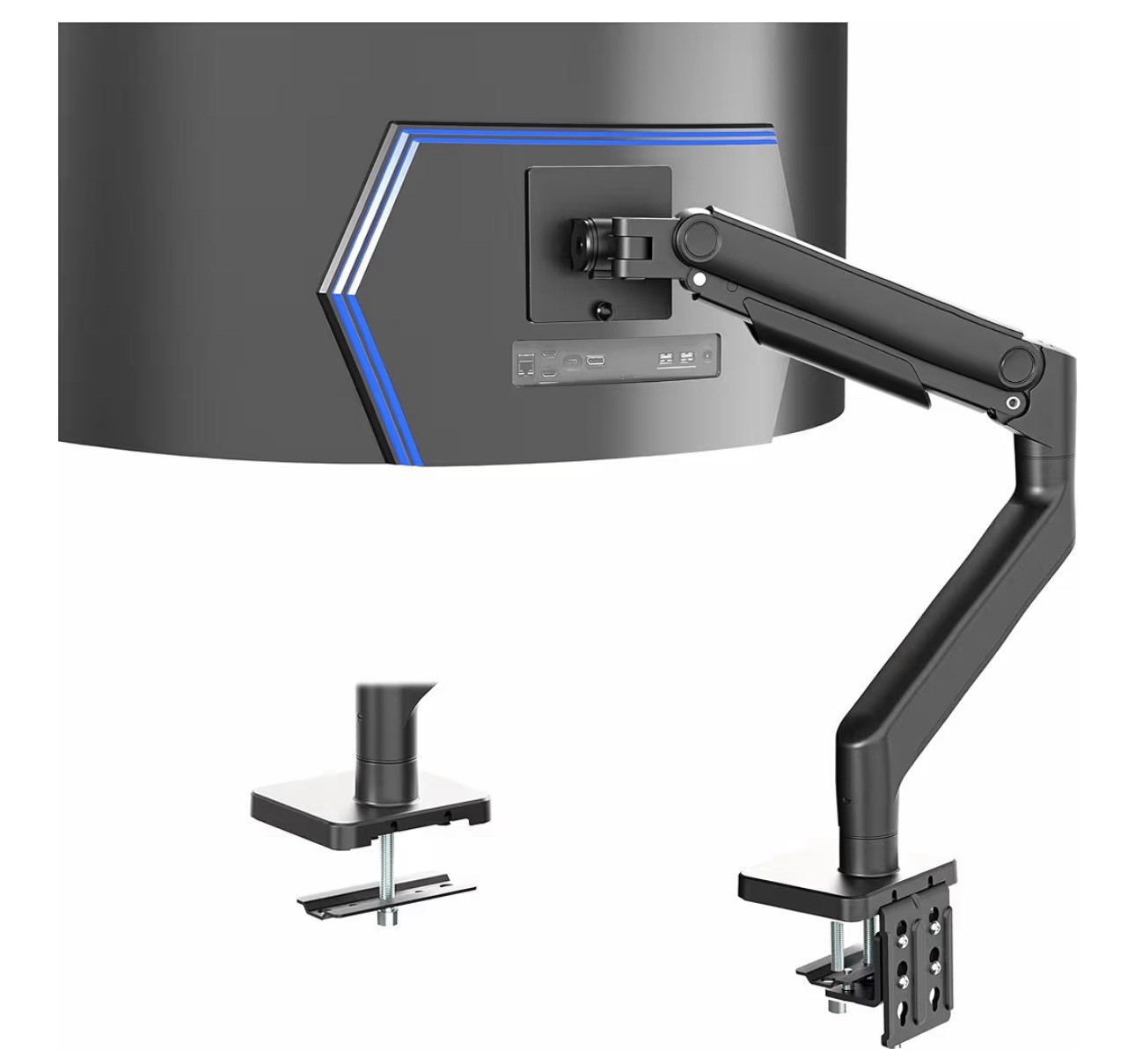 VIVO Heavy Duty Aluminum Ultrawide Monitor Tension Arm for up to 49 inch Screens
