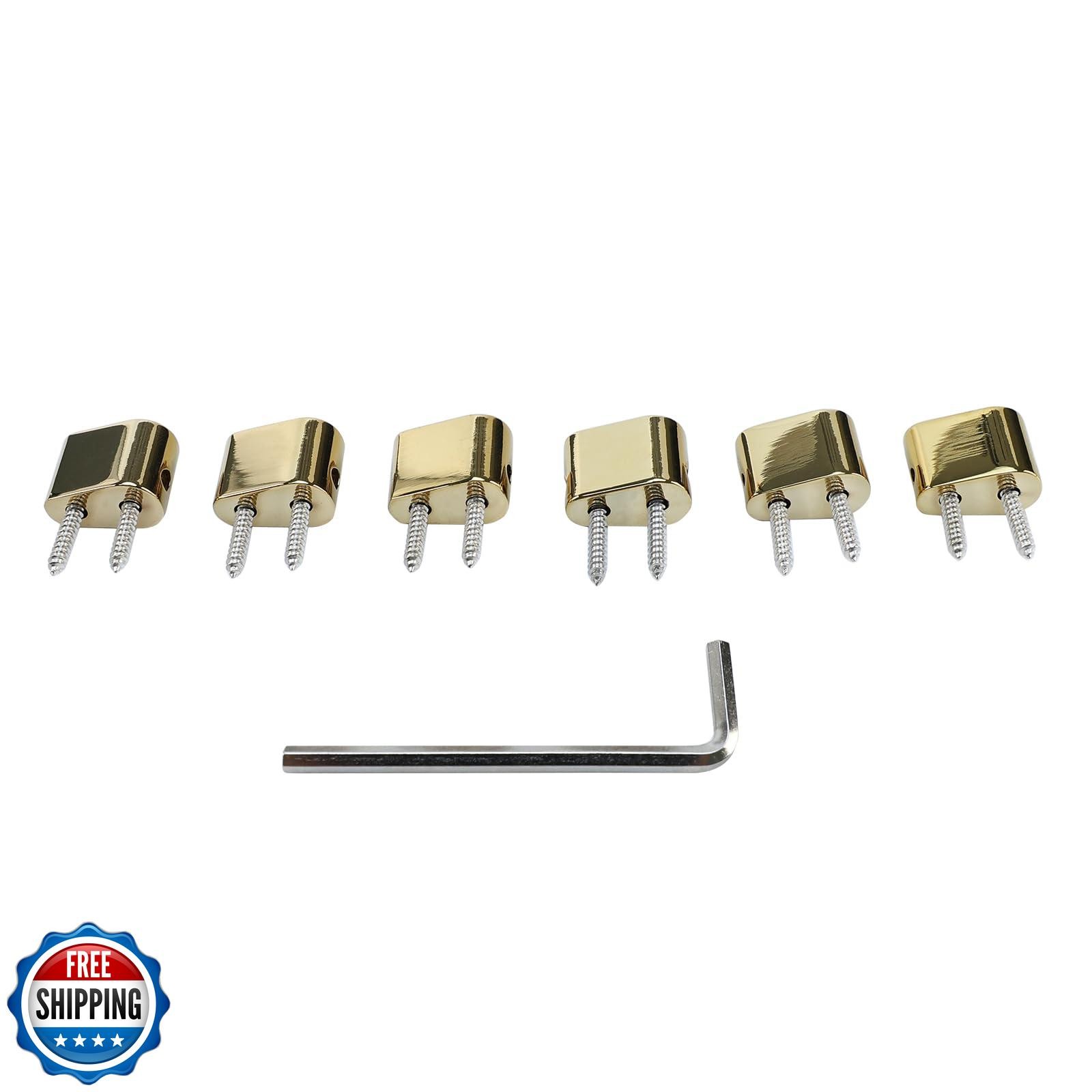 OVSAL Zinc Alloy Bass Bridge String Locks Individual Locking String Retainer