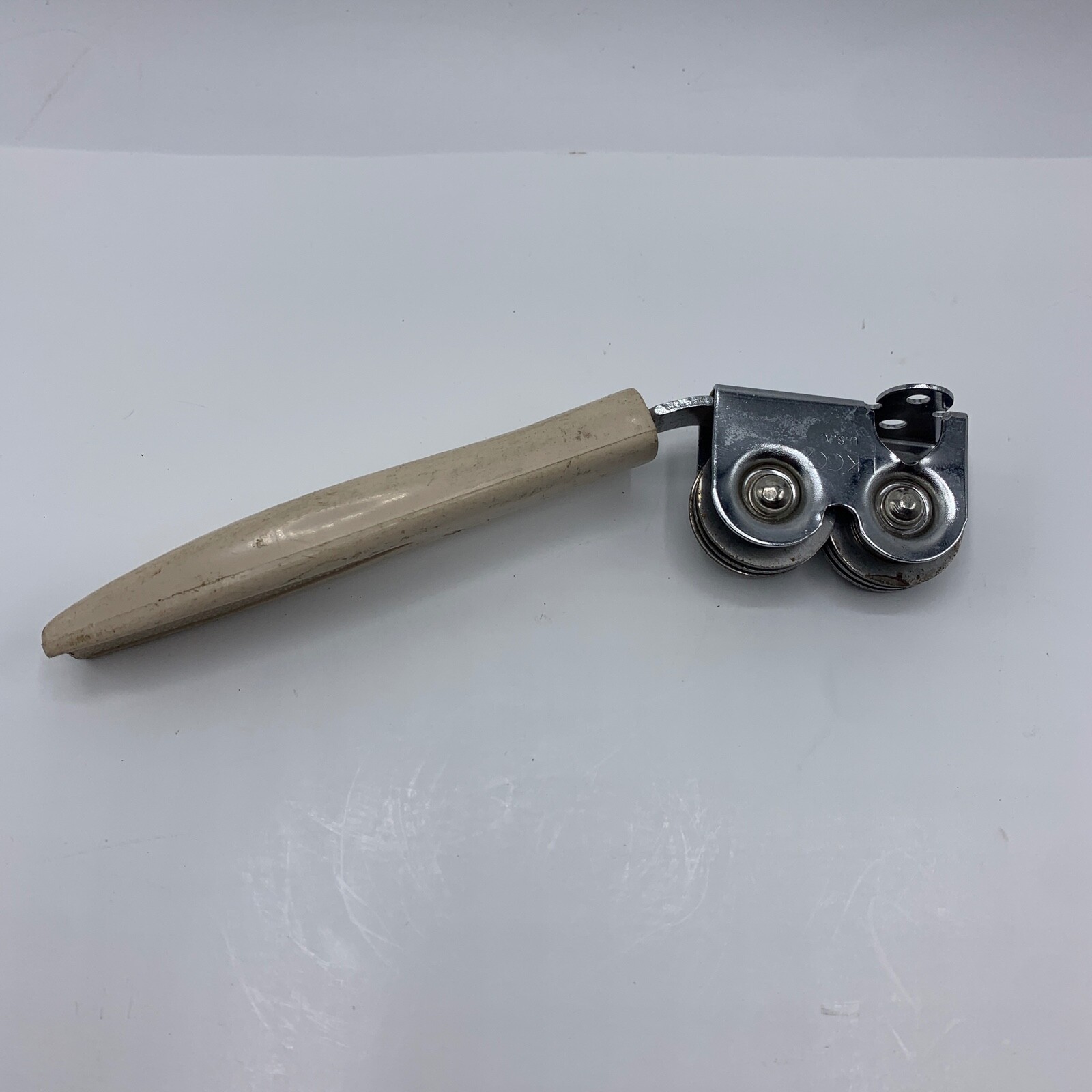 Vintage Almond Handle ECKO Pull Through Knife Sharpener Made In USA