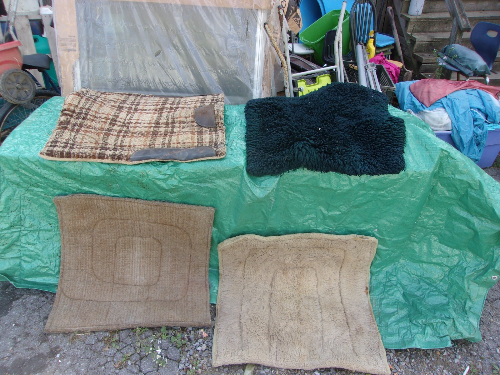 Horse Saddle Blankets Lot of 4 - Used