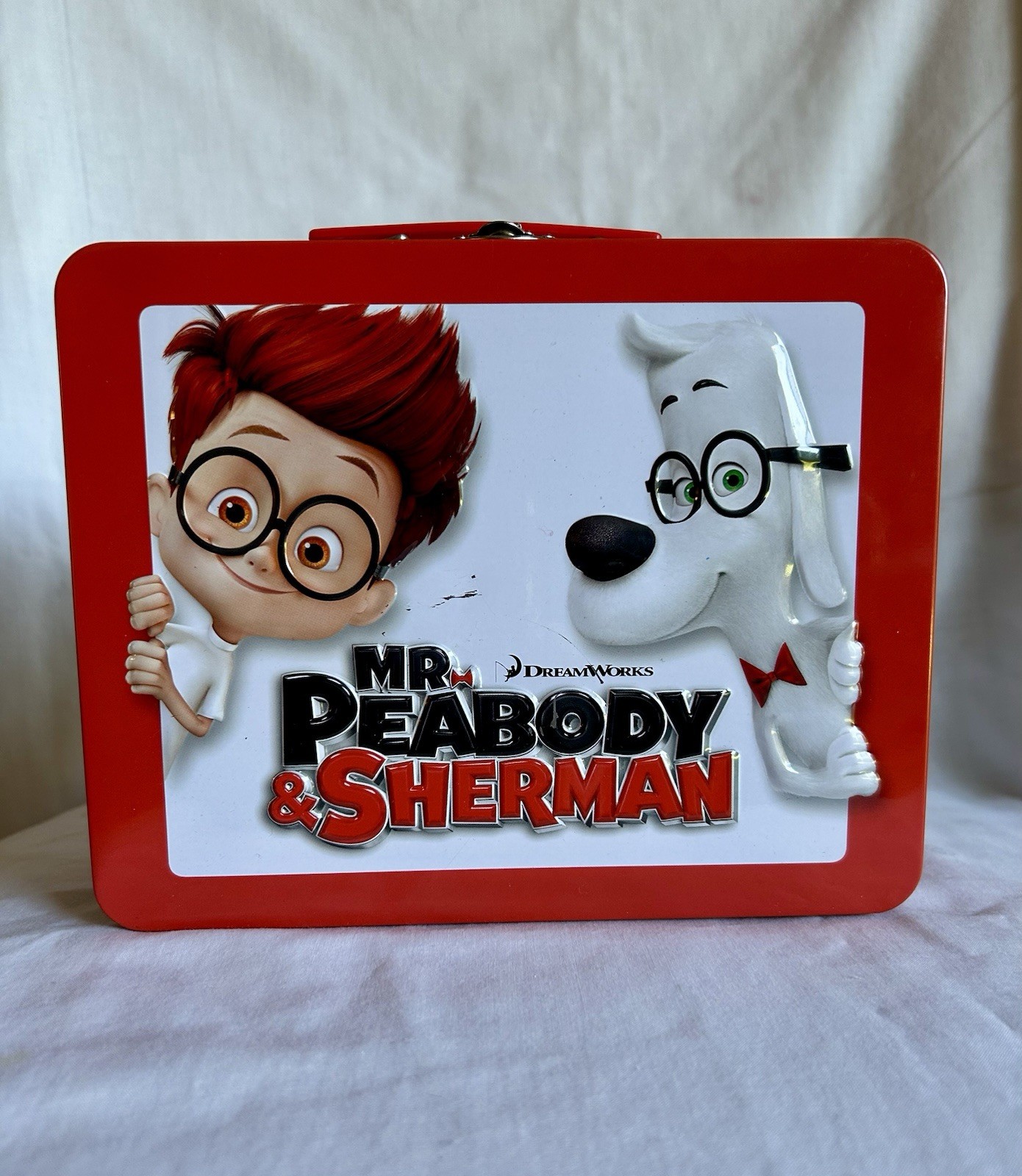 Dreamworks Mr. Peabody & Sherman Collectible Tin Lunchbox - Used - No Thermos