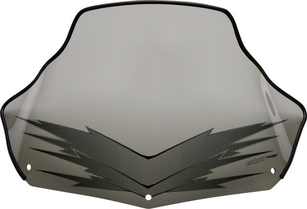 Powermadd Cobra Windshield Mid 11" Smoke/Black Fade #13031 Ski-Doo