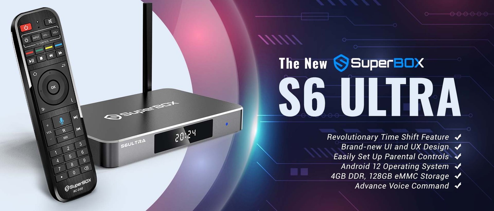 SuperBox S6 Ultra Streaming Media Player - Authorized Distributor -Ship Same Day