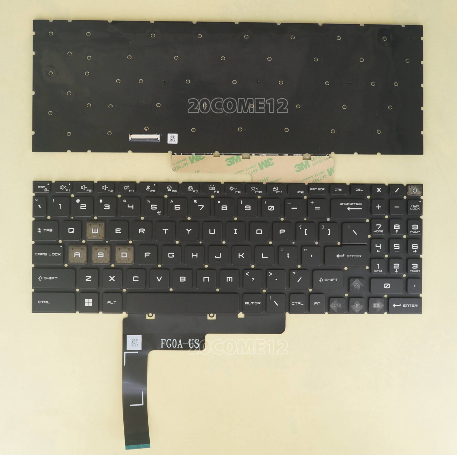 New For MSI Vector 17 HX A13VHG A14VHG keyboard Per-key Color backlit US