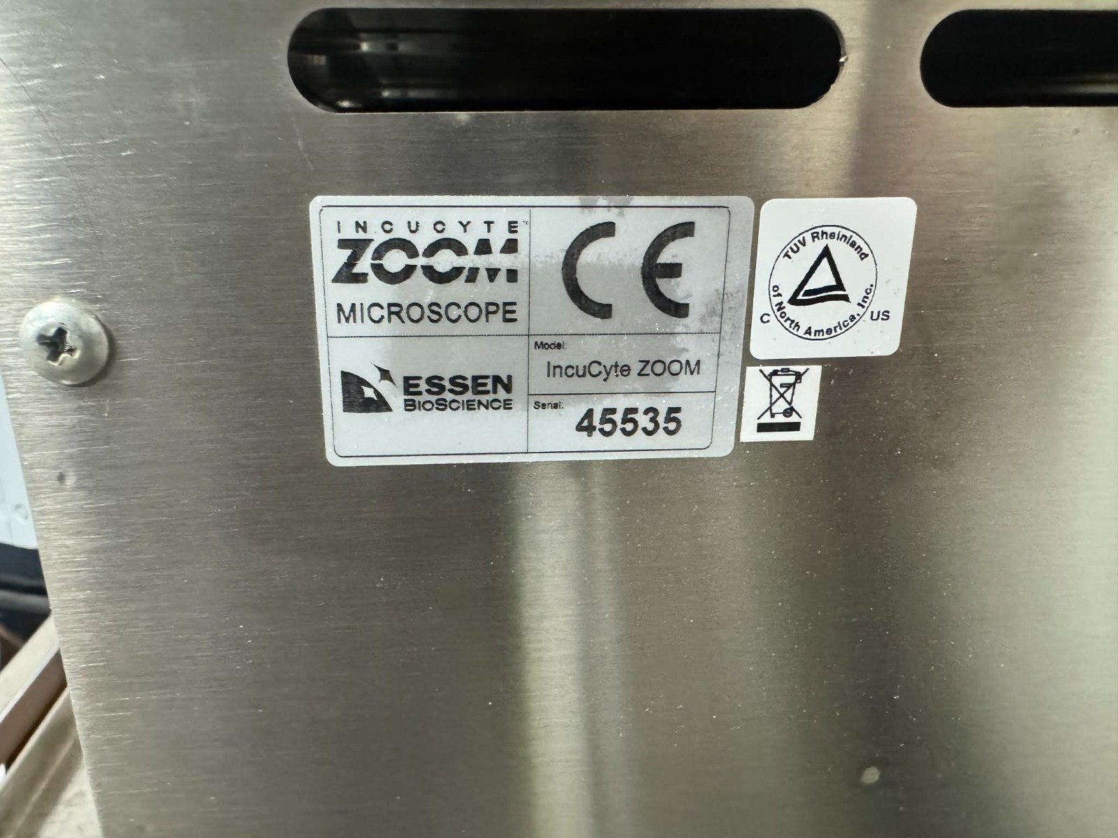 Essen Bioscience IncuCyte Zoom Microscope AS IS
