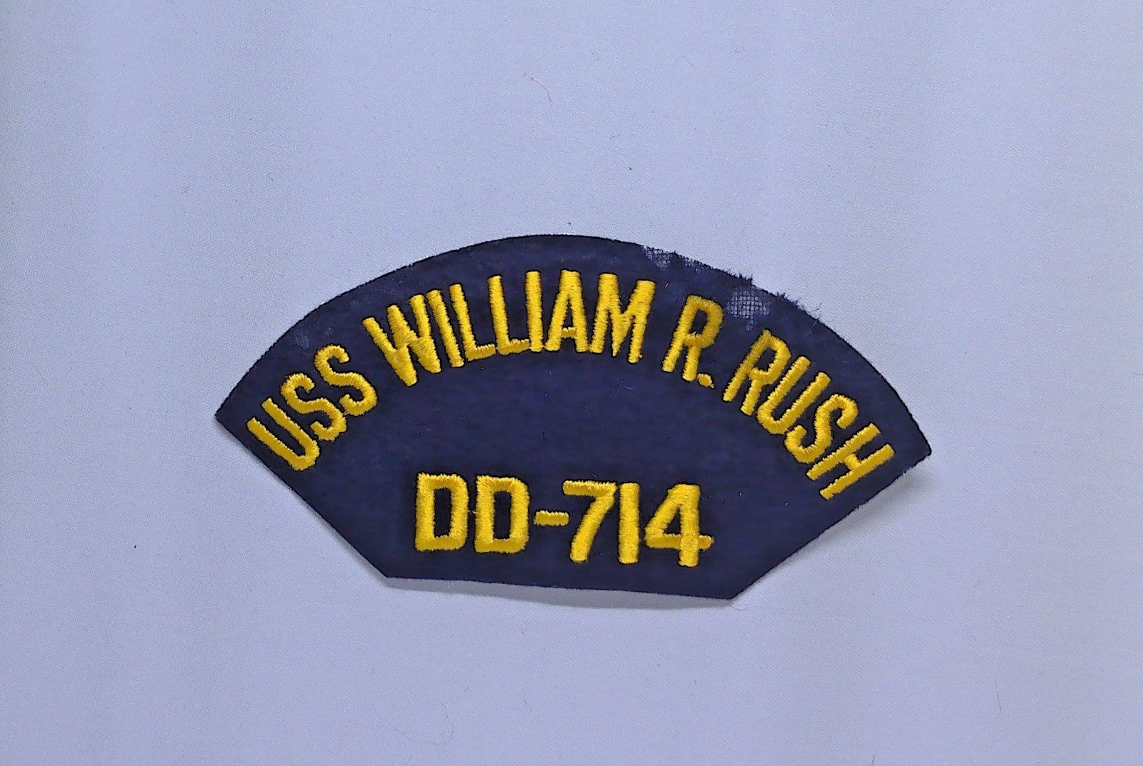 USS William R Rush DD-714 US Navy Destroyer Patch