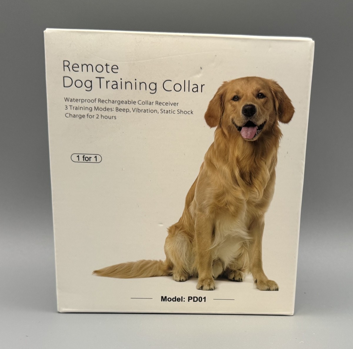 Remote Dog Training Collar Waterproof Rechargeable 3 Modes - Model PD01