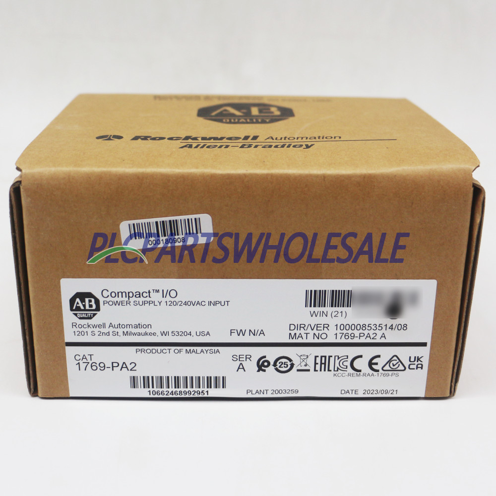 Allen-Bradley 1769-PA2 New Sealed CompactLogix AC 2A/0.8A Power Supply