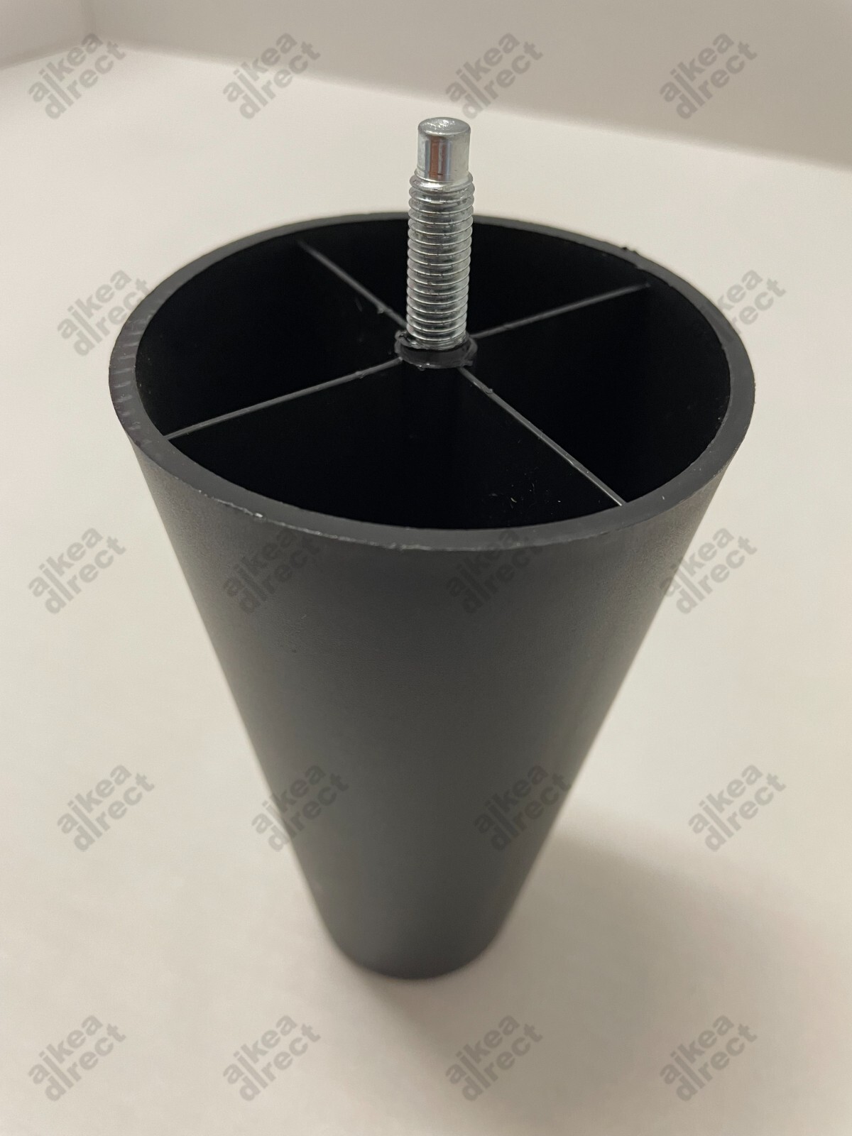 Ikea EKTORP replacement black plastic legs 6 ", Part # 121303 - NEW USA shipped