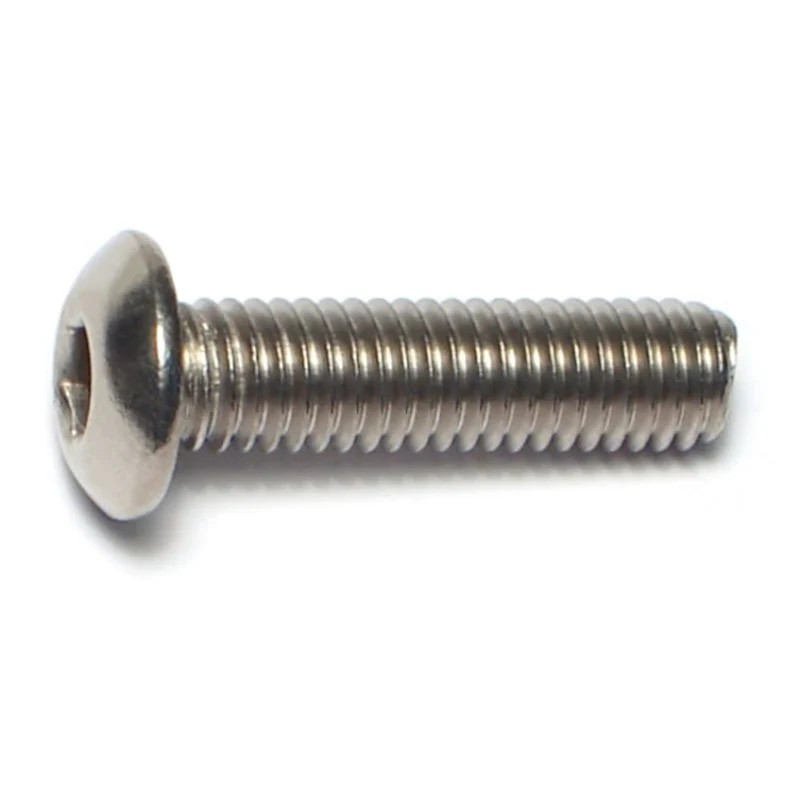 #10-32 x 3/4" 18-8 Stainless Button Socket Cap Screws (20 pcs.)