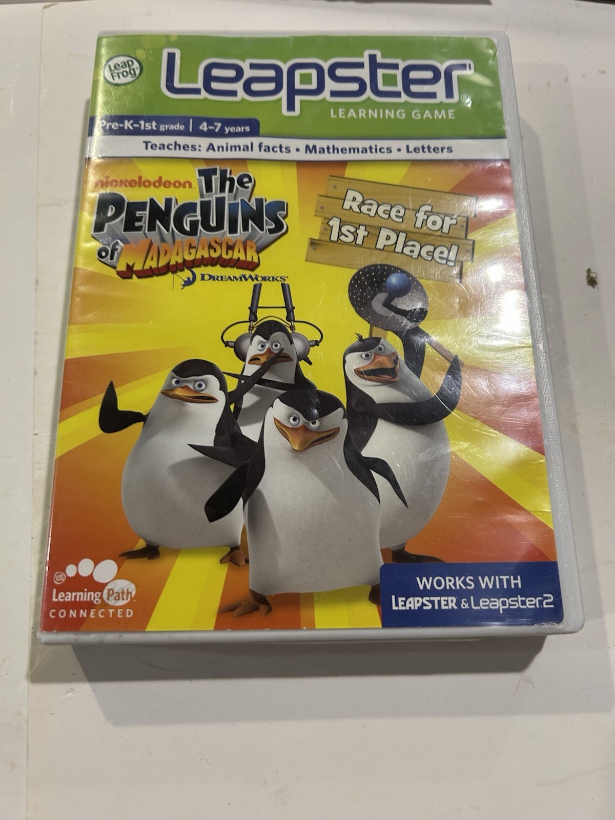 Leap Frog Leapster Pre-k-1st Grade 4-7 Years The Penguins Math