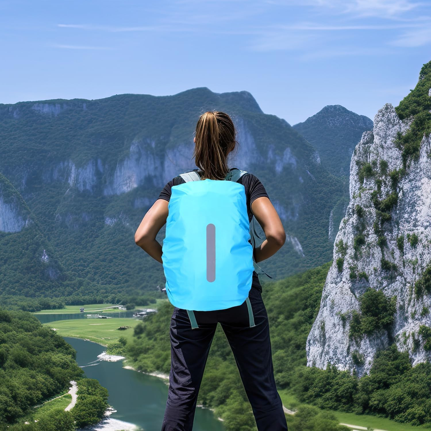 Backpack Rain Cover Waterproof Backpack Cover Rain Cover for Backpack with Refle