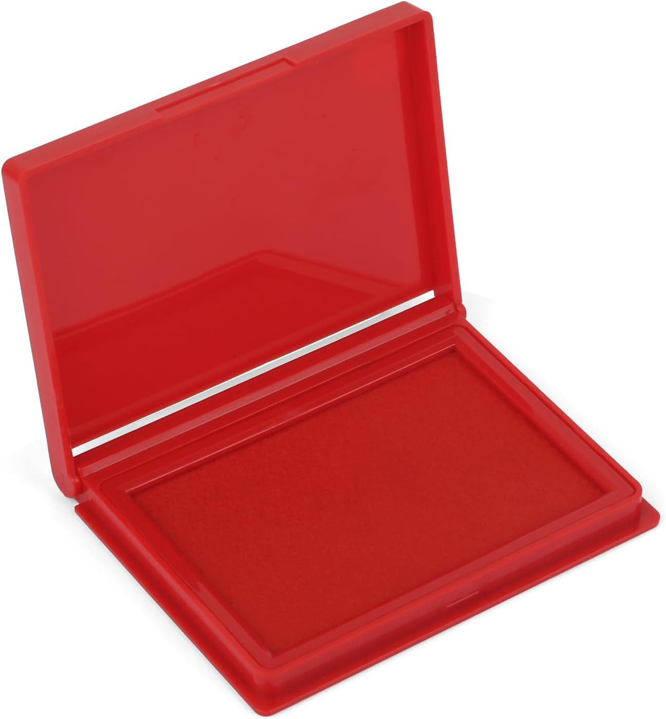 Quick Dry Ink Stamp Pad 4x2.5in Refillable Rubber Stamp Pad for Office Craft Red
