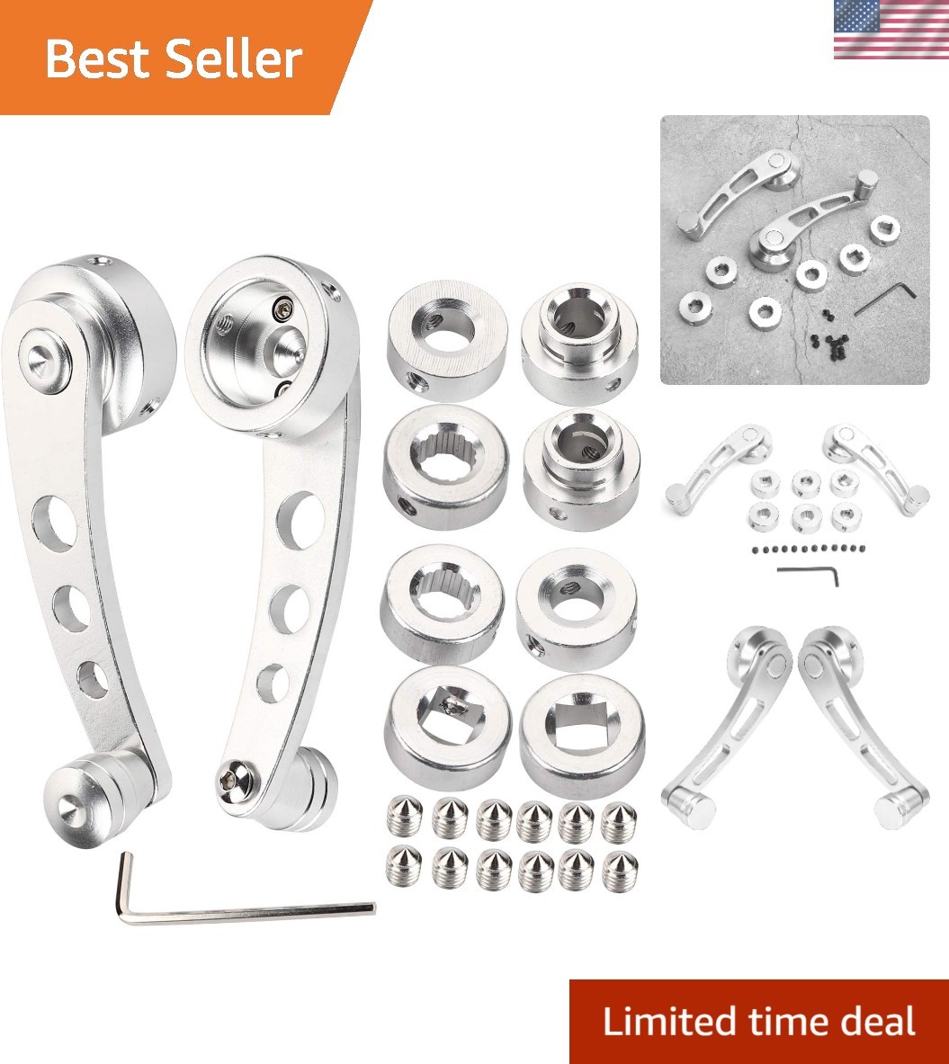 Sleek Silver Round Lever Handle - Durable & Easy to Install Automotive Accessory