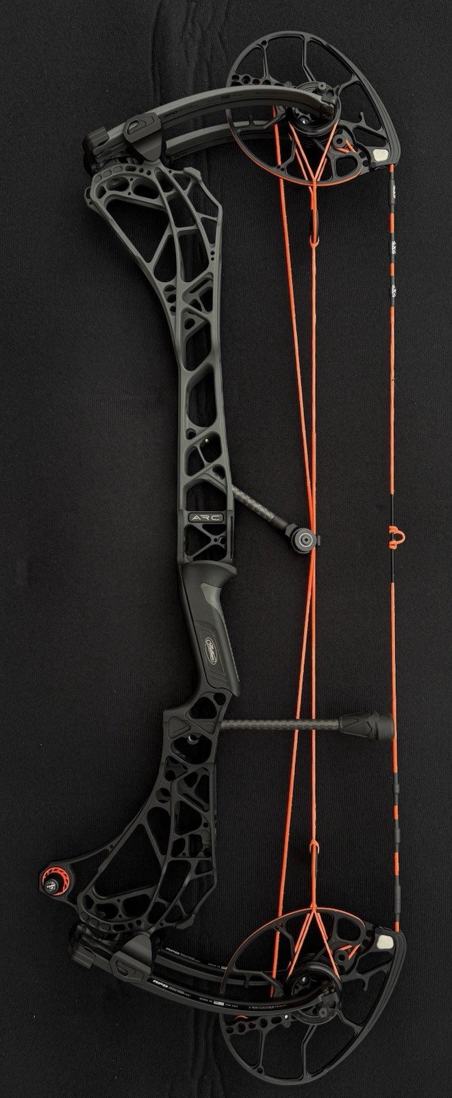 2026 Mathews ARC 30 Compound Bow Gray Fade To Black Right Hand Bow Flo Strings