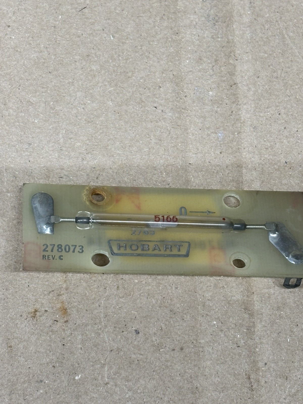 Hobart FT800 Commercial Dishwasher Reed Switch Board Part 278 073, 294854 OEM