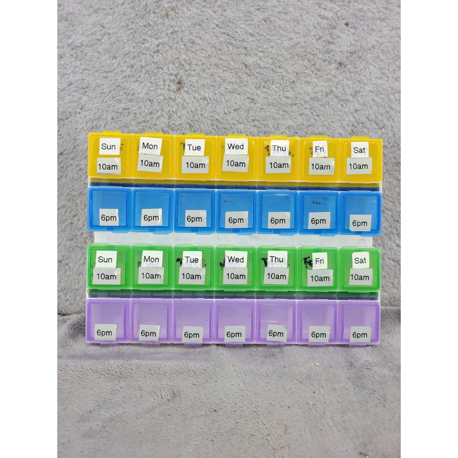 Deluxe Medtime Planner Apothecary Products Inc Pill Organizer 14 Day 4 Times
